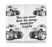 SyXIOP Never Have Too Many Monsters Black Pu Leather Car Insurance and Registration Card Holder Vehicle Glove Box for Driver Auto Owners Trailer Motorcycle Boat