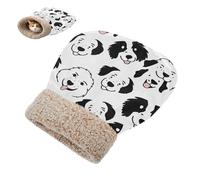 SyXIOP Oliver Jeffers Cartoon Dog Faces Black on White Cat Sleeping Bags for Indoor Cats and Mini Dogs Kittens Tunnel Pet Hideaway Cold Weather Soft Wrap Semienclosed