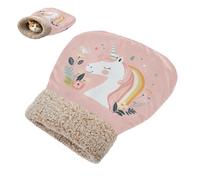 SyXIOP Pastel Rainbow Dreamy unicorns Cat Sleeping Bag for Cats and Small Dog Kittens Tunnel Pet Hideaway Winter Cozy Self Heating