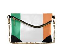 SyXIOP PU Leather Clutch Handbags for Women Flag Of Ireland