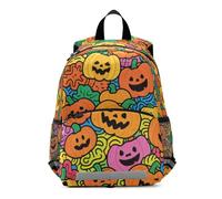 SyXIOP Pumpkin Doodle Art 2d backpack for kids safety books bag for toddler morral escolar para ni?o