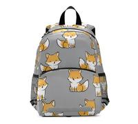 SyXIOP Ranch Fox Yellow Gray 2d backpack for kids harnessing with leash bookbags for 4 year old mochilas para ni?os de 5 a?os