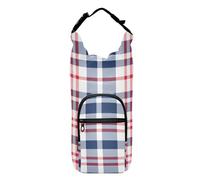 SyXIOP Red Blue Lines Simple Water Bottle Sling for Walking durables Water Bottle Holder Bag 20/24/32/40oz for Adults Kids Walking Hiking Camping Travelling Funda para Botella De Agua