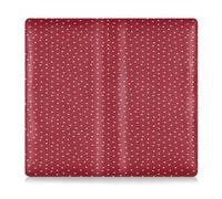 SyXIOP Red Polka Dot Premium Leather Car Registration and Insurance Card Holder Automobile Wallet Case Organizer for Driver License, Cards & Essential Documents