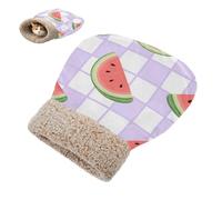 SyXIOP Red Square Watermelon Cat Bed Bag for Cats Hideaway Pet Snuggle Sack Winter Soft & Safe Self Warm