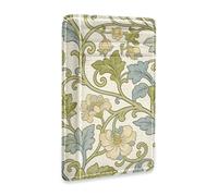 SyXIOP Retro Beige Flowers William Morris Leather Mens Wallets Slim