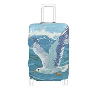 SyXIOP Seagull Flying Over The Ocean Elastic suitcases Covers for Luggage Scratch-Resistant Fit Covers for suitcases Baggage Protector Fit 18-32 Inch Luggage