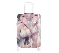 SyXIOP Sexy Anime Girl Axotic Suit Elastic Fabric Luggage Cover Anti Scratch Covers for suitcases Luggage Protector Fit 18-32 Inch Luggage