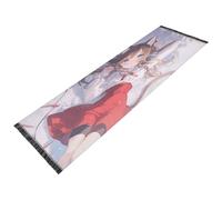 SyXIOP Sexy Girl Red Anime Runner Washable Non Slip Bathroom Mat Tassel for Bathroom Laundry Home Decor