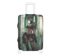 SyXIOP Sexy Little Devil Anime Girl Elastic Large Luggage Covers for suitcases Scratchproof suitcases Cover Luggage Protection Fit 18-32 Inch Luggage