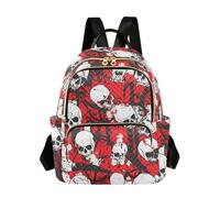 SyXIOP Skull Red Terrible 14 Inch Work Business laptop backpack mini backpack for school&nurse