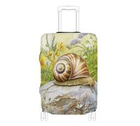 SyXIOP Snail Slowly Moving on The Stone Elastic Luggage Covers for suitcases Anti Scratch Cover for Suitcase Luggage Protector Fit 18-32 Inch Luggage