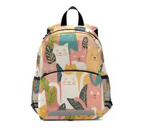 SyXIOP Summer Flowers Simple Cats classic kids backpack harnessing with leash bookbag for childrens mochilas para adolescentes chicas
