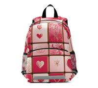 SyXIOP Texas Hold'em Red Gold Valentines backpack for girls kids elementary school drawstring books bag for elementary mochilas para la escuela