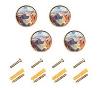 SyXIOP The Grand Canyon Cabinet Hardware Knobs Knobs and Pulls 1.26 Inch (32mm) for Hall 4 Pack