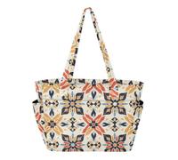 SyXIOP Tote Pool Bag Everyday Shoulder Bag Bohemian Retro Art