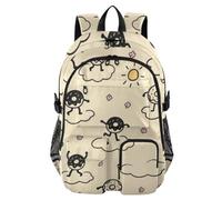 SyXIOP Travel Backpack Cute and Adorable Cartoon Doughnut College Work Bag