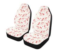 SyXIOP Unicorns Vintage Valentines Peach decorative car seat covers for suv car essentials suv seat covers fundas para autos asientos set of 2