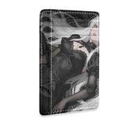 SyXIOP Vampire Anime Waifu Leather Wallet for Men Slim