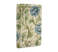 SyXIOP Vintage Lily Flower Pattern William Morris Leather Slim Card Wallet