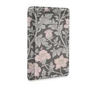 SyXIOP Vintage Pink Flowers William Morris Gray Leather Women Slim Wallet