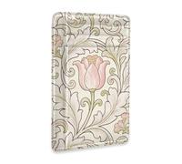 SyXIOP Vintage Pink Tulips William Morris Pattern Leather Ultra Slim Wallet