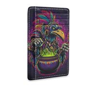 SyXIOP Voodoo Witch Crow Leather Women's Slim Wallet