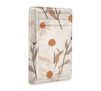 SyXIOP William Morris Daisy Almond Kakhi Leather Mens Wallet Slim