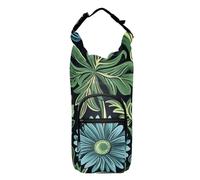 SyXIOP William Morris Daisy Dark Blue Water Bottle Storage Bag durables Water Bottle Carrying Case 20/24/32/40oz for Adults Kids Walking Hiking Camping Travelling Bolso para Botella De Agua