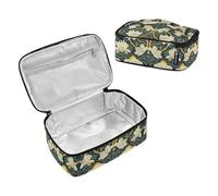 SyXIOP William Morris Style Flower Yellow Designed Womens Lunch Bags Thermal Lunch Cooler Lunch Box Kids with Handle mini loncheras para Mujer