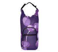 SyXIOP William Morris Style Plant Amethyst Water Bottle Sling Adjustable Water Bottle Accessories 20/24/32/40oz for Adults Kids Walking Hiking Camping Travelling Bolso para Botella De Agua