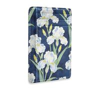 SyXIOP William Morris White Iris Flowers Leather Ultra Slim Wallet