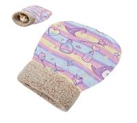 SyXIOP Witch Potion Cartoon Cat Bed Cave Sleeping Bags for Indoor Pets Kitten's Hideaways Cold Weather durables, Comfortable, Washable Self Warm