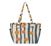SyXIOP Women's Tote Handbag Beach Pool Bags Flat Abstract Pattern Stripe Dot