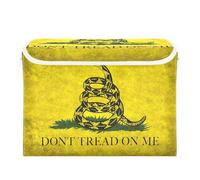 SyXIOP Yellow Snake Don't Tread on Me Flag foldable 40 L extra large storage bins with handles heavy duty organizers and storage Christmas for Home Office Organization 42x32x30cm