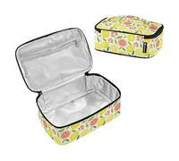 SyXIOP Yellow Summer Lemon Grapefruit Designed Insulated Lunch Bags Mini Lunchbox Adult Lunchbox with Handle Cute Lunch Bag