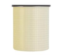 SyXIOP Yellow-to-white Gradient Designed Lid Storage Containers Stainless Steel Seal Container Push Button Top