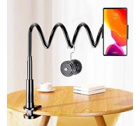 SYXLS Cell Phone Holder Stand, Gooseneck Phone Holder, Cell Phone Holder for Bed, Universal Clip Lazy Flexible Holder Long Arms Mount Stand, for Smartphones