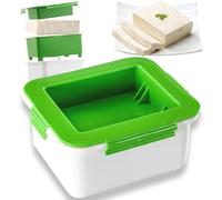 SYXLS Tofu Presser, Homemade Tofu Press Drainer, Light Water Removal from for More Tastes, Efficient, Safe for Consumption, Home Use Water and Drainage Box, Convenient (Green)