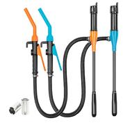 SYXSM Fuel Power Battery Pump, Battery Operated Liquid Transfer Pump with Flow Control Nozzle, Electric Fuel Transfer Pump,Multi colored,2PCS