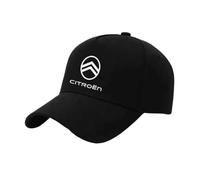 SYXWJL Car Cap for Citroen C5, Car Logo Cap Baseball Cap with Logo Baseball Hat Breathable Cotton Adjustable Baseball Cap for Men and Women Unisex Hat Accessories,Black