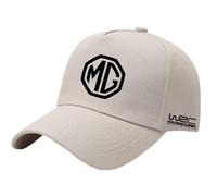 SYXWJL Car Cap for MG Gloster, Car Logo Cap Baseball Cap with Logo Baseball Hat Breathable Cotton Adjustable Baseball Cap for Men and Women Unisex Hat Accessories,Beige