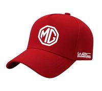SYXWJL Car Cap for MG Gloster, Car Logo Cap Baseball Cap with Logo Baseball Hat Breathable Cotton Adjustable Baseball Cap for Men and Women Unisex Hat Accessories,Red