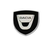 SYXWJL Car Emblem for Dacia Duster 2018-2023, Car Badge Emblem Decal Stickers Metal Stickers with 3D Logo Chrome Finish Auto Body Tuning Accessories,Black