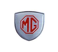 SYXWJL Car Emblem for MG MG3 2013-2018, Car Badge Emblem Decal Stickers Metal Stickers with 3D Logo Chrome Finish Auto Body Tuning Accessories,Silver