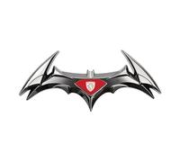 SYXWJL Car Emblem for Peugeot RCZ 2010-2015, Car Badge Emblem Decal Stickers Metal Stickers with 3D Logo Chrome Finish Auto Body Tuning Accessories,Red