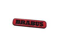 SYXWJL Car Emblem for Smart Roadster 2002-2005, Car Badge Emblem Decal Stickers Metal Stickers with 3D Logo Auto Body Tuning Accessories,BRABUS-Red
