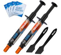 SYY Thermal Paste 8g Advanced Formula with Toolkit for CPU/GPU/Coolers | Advanced Carbon-Based; Thermal Interface Material; Smoother Spread; Stable Performance; Non-Conductive