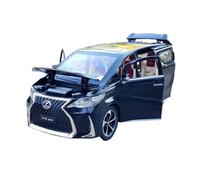 SYYANFEI 1:24 For Lexus LM300h Miniature Car With Sound Light Pull Back Vehicles Christmas Birthday Gift(Black)