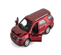 SYYANFEI Replica 1:36 For Ford Explorer SUV With Lights And Sound Toy Figure Cars For Boys Teenagers Adult Hobbyist Gift mini vehicle toy(Red)